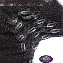 Load image into Gallery viewer, Afro Kinky Curly Clip In Hair Extensions