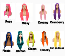 Load image into Gallery viewer, Straight Colorful Lace Front Wigs