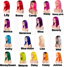 Load image into Gallery viewer, Straight Bob Colorful Lace Front Wigs