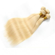 Load image into Gallery viewer, Brazilian Human Virgin Hair Pure 613 Blonde Straight