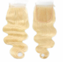 Load image into Gallery viewer, Brazilian Body Wave 613 Blonde Hair Lace Closure