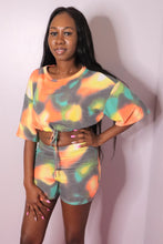 Load image into Gallery viewer, Tie Dye Loose Shirt &amp; Shorts Set
