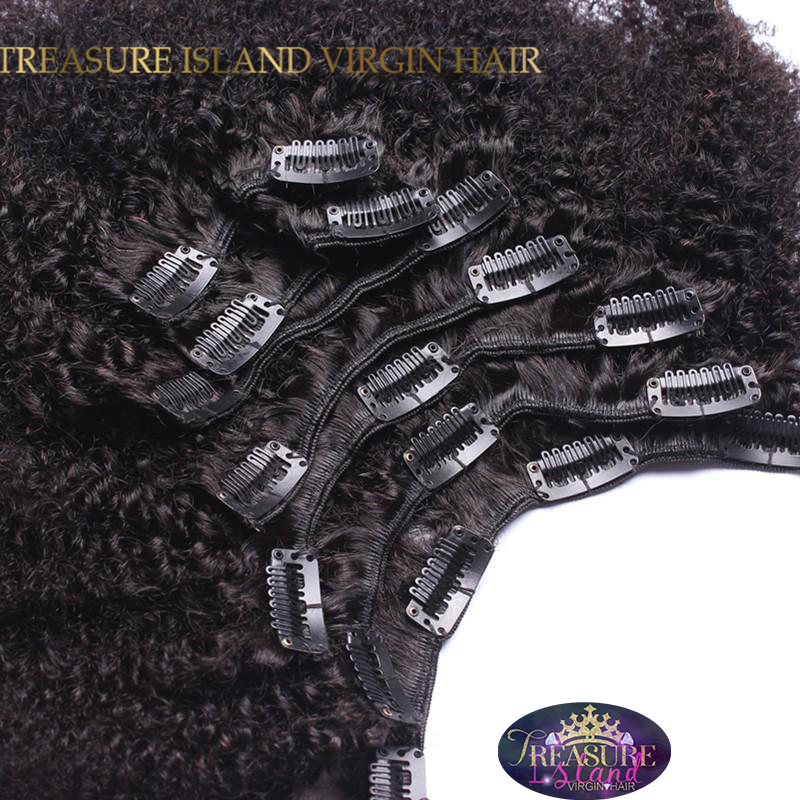 Afro Kinky Curly Clip In Hair Extensions