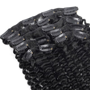Kinky Curly Clip In Hair Extensions