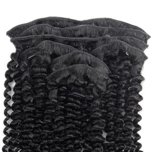 Kinky Curly Clip In Hair Extensions