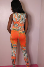 Load image into Gallery viewer, Print V Neck Cutout Jumpsuit
