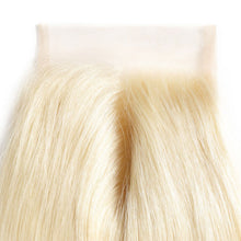 Load image into Gallery viewer, Malaysian Straight Hair 613 Blonde Hair Lace Closure
