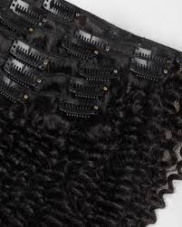 Kinky Curly Clip In Hair Extensions