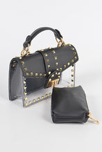 Load image into Gallery viewer, Studded See Through Clutch
