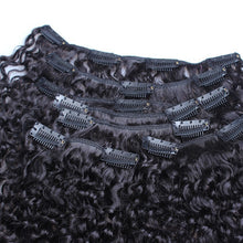 Load image into Gallery viewer, Kinky Curly Clip In Hair Extensions
