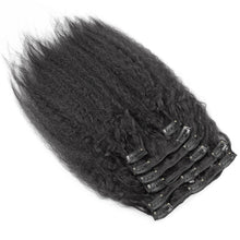 Load image into Gallery viewer, Kinky Straight Clip ins Hair extensions
